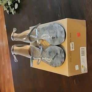 NIB Rachel Rachel Roy Steffey sandals in silver size 9-1/2